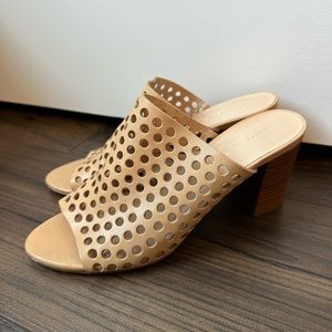 Loeffler Randall Shea Perforated Mule Slide Buff (Size 7)